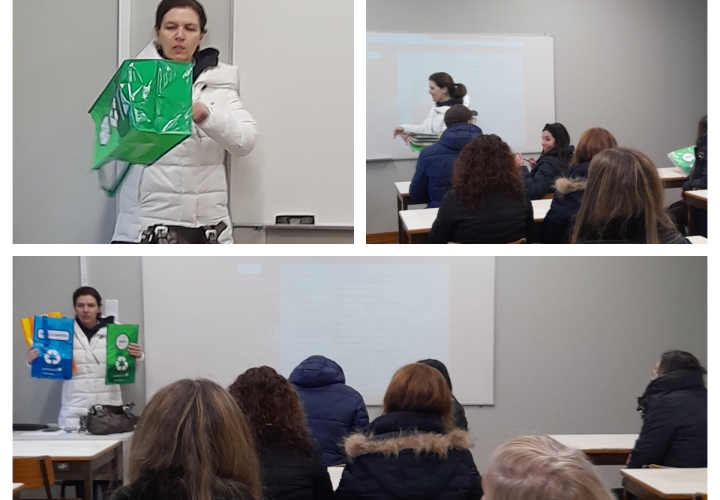 Ação de sensibilização sobre reciclagem